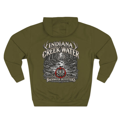 James Luker Indiana Creek Water Backwater Outfitters Hoodie Printify