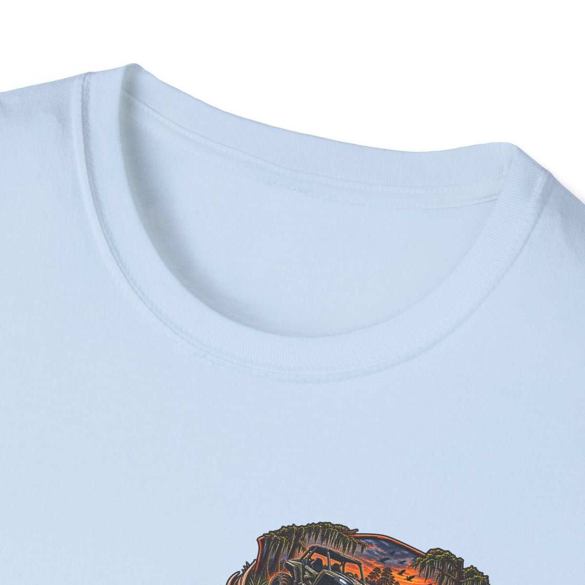 Backwater Outfitters Fishing T-Shirt — Outdoor Sunset Graphic Tee Printify