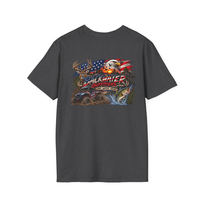 Pickup Truck American Flag T-Shirt — Badwater Offroad Graphic Tee