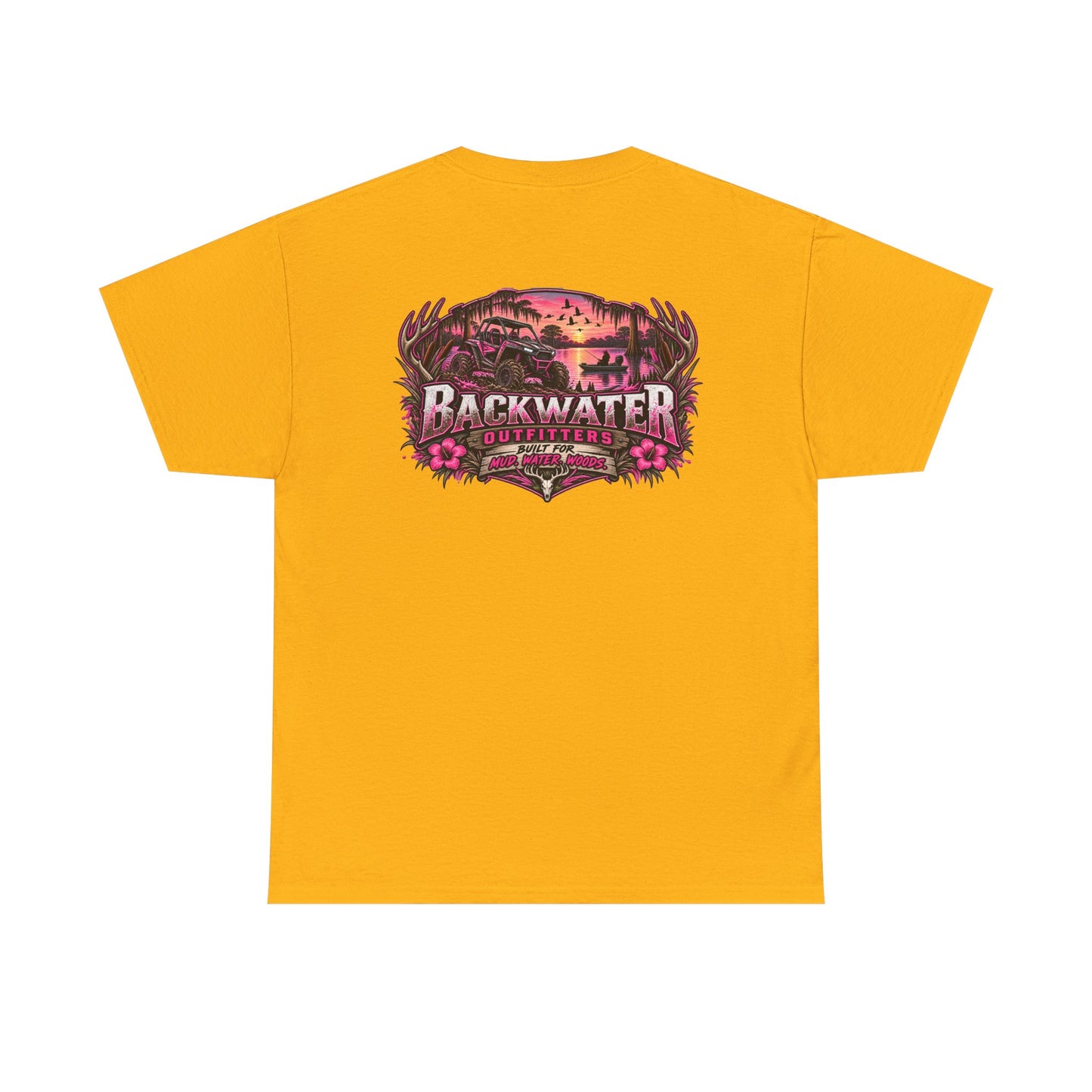 Backwater Sunset Tee — Coastal Fishing & Outdoors Graphic T-Shirt