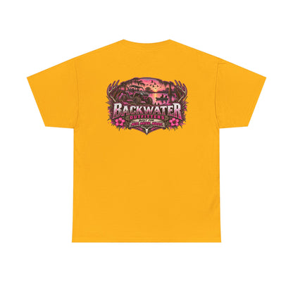 Backwater Sunset Tee — Coastal Fishing & Outdoors Graphic T-Shirt