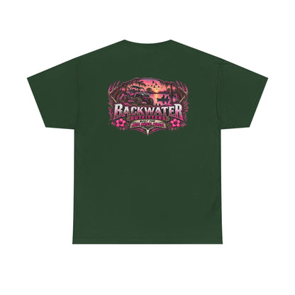 Backwater Sunset Tee — Coastal Fishing & Outdoors Graphic T-Shirt