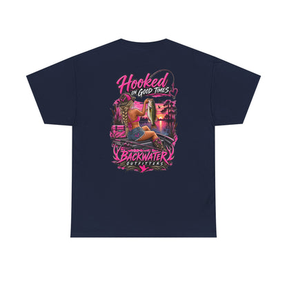 Backwater Outfitters "Hooked on Good Times" Graphic Tee