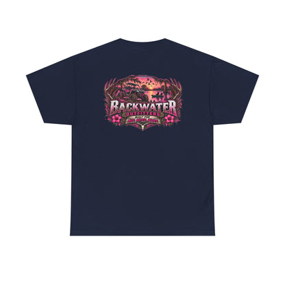 Backwater Sunset Tee — Coastal Fishing & Outdoors Graphic T-Shirt