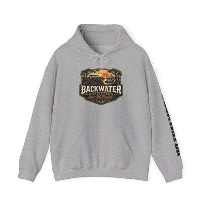 Backwater Outfitters Hoodie — Outdoor Off-Road Graphic Pullover