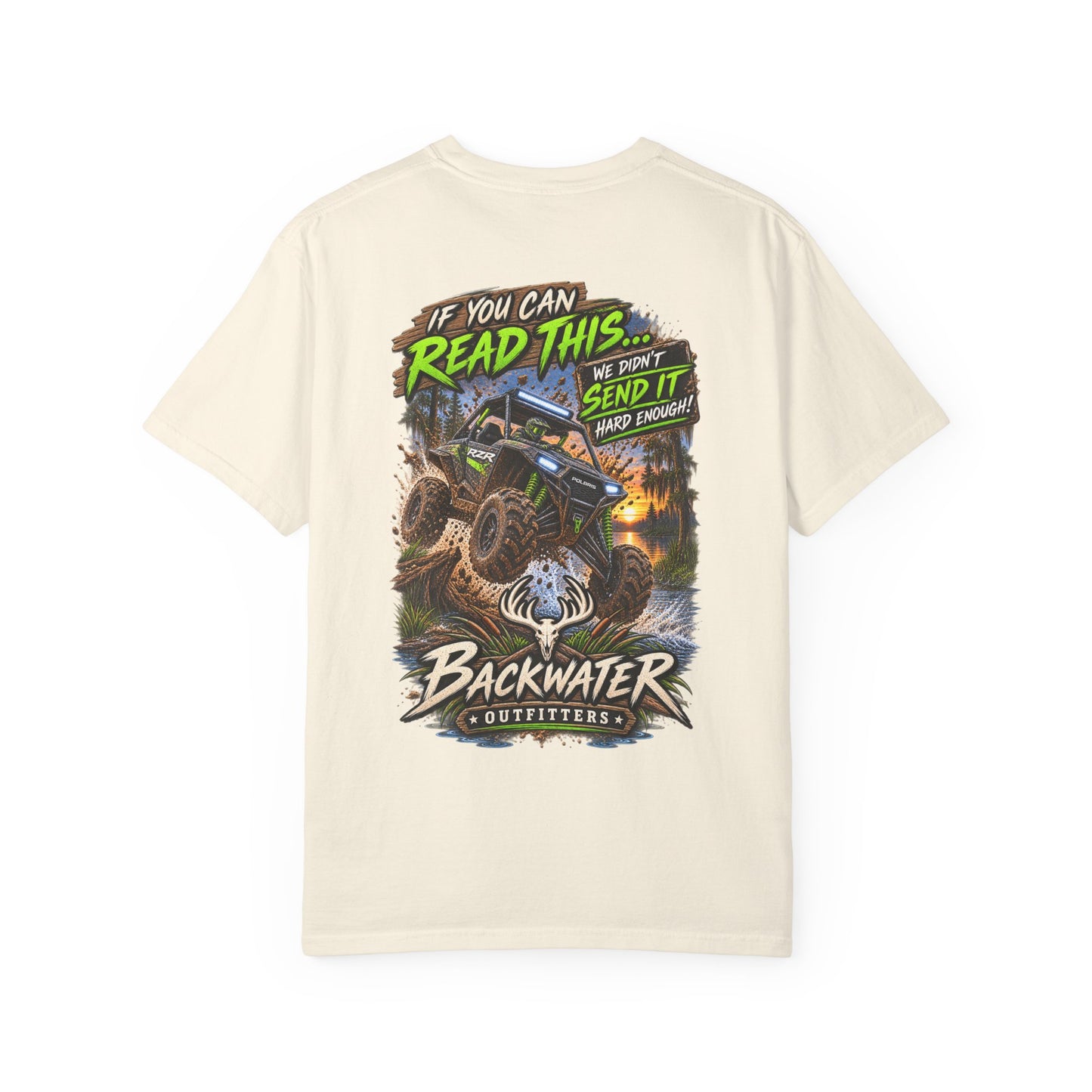 Backwater Outfitters Off-Road T-Shirt — "If You Can Read This... Send It" Mud Bogging Tee