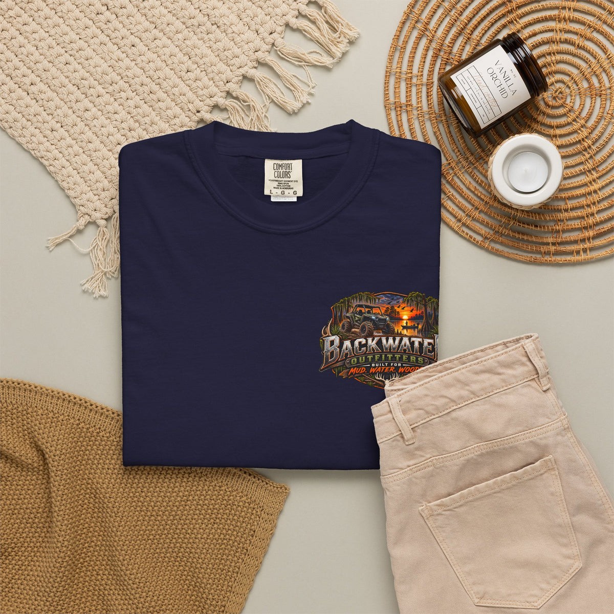 Backwater Outfitters Deer Graphic T-Shirt Printify