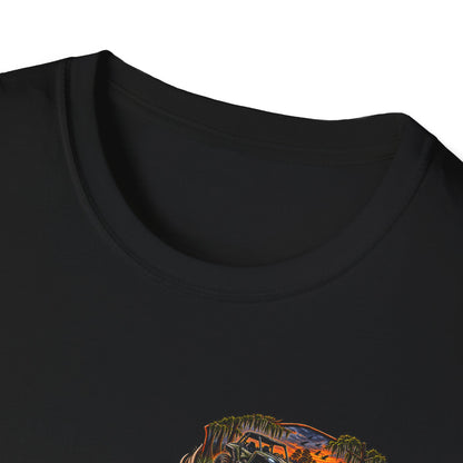 Backwater Outfitters Fishing T-Shirt — Outdoor Sunset Graphic Tee Printify