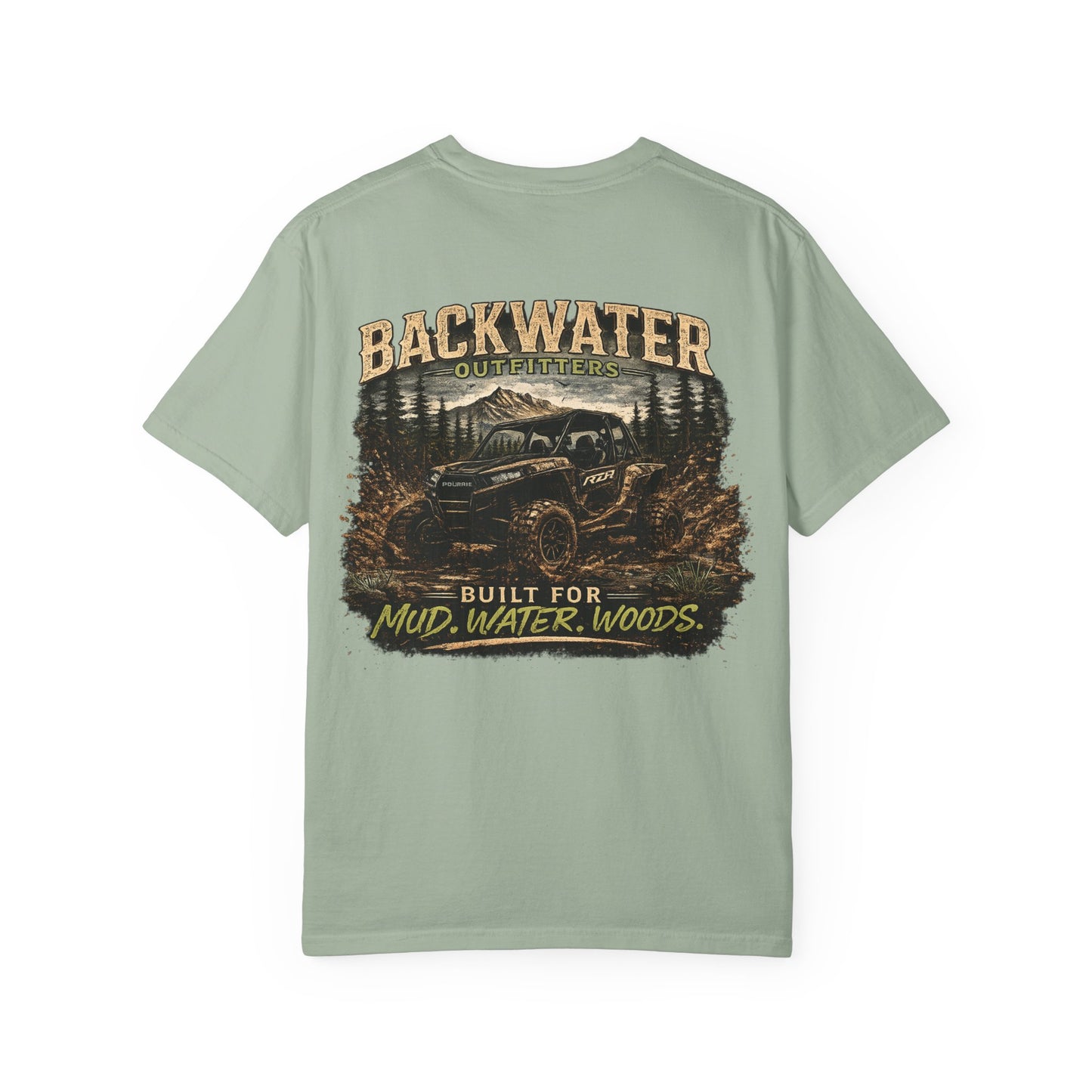 Backwater Offroad T-Shirt — "Built for Mud, Water, Woods" Graphic Tee