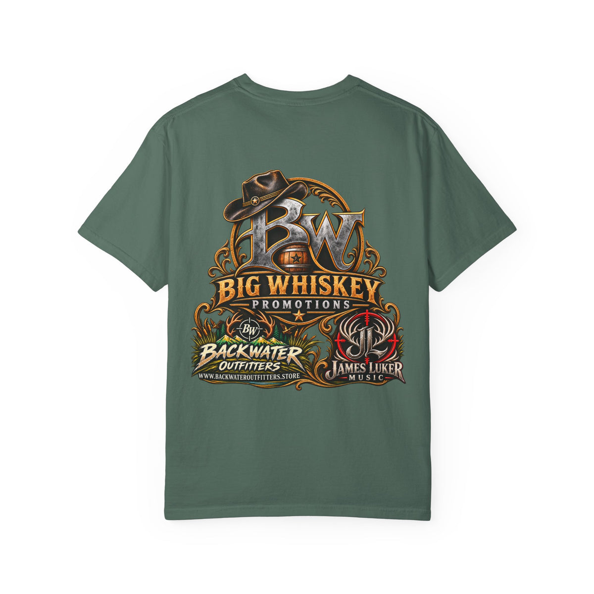 T-Shirt — Big Whiskey Promotions Backwater Outfitters Graphic