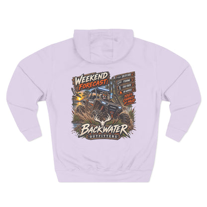 Backwater Outfitters "Weekend Forecast" Off-Road Hoodie — ATV Mud Riding Graphic Hoodie