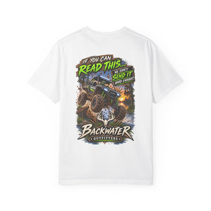 Backwater Outfitters Off-Road T-Shirt — "If You Can Read This... Send It" Mud Bogging Tee