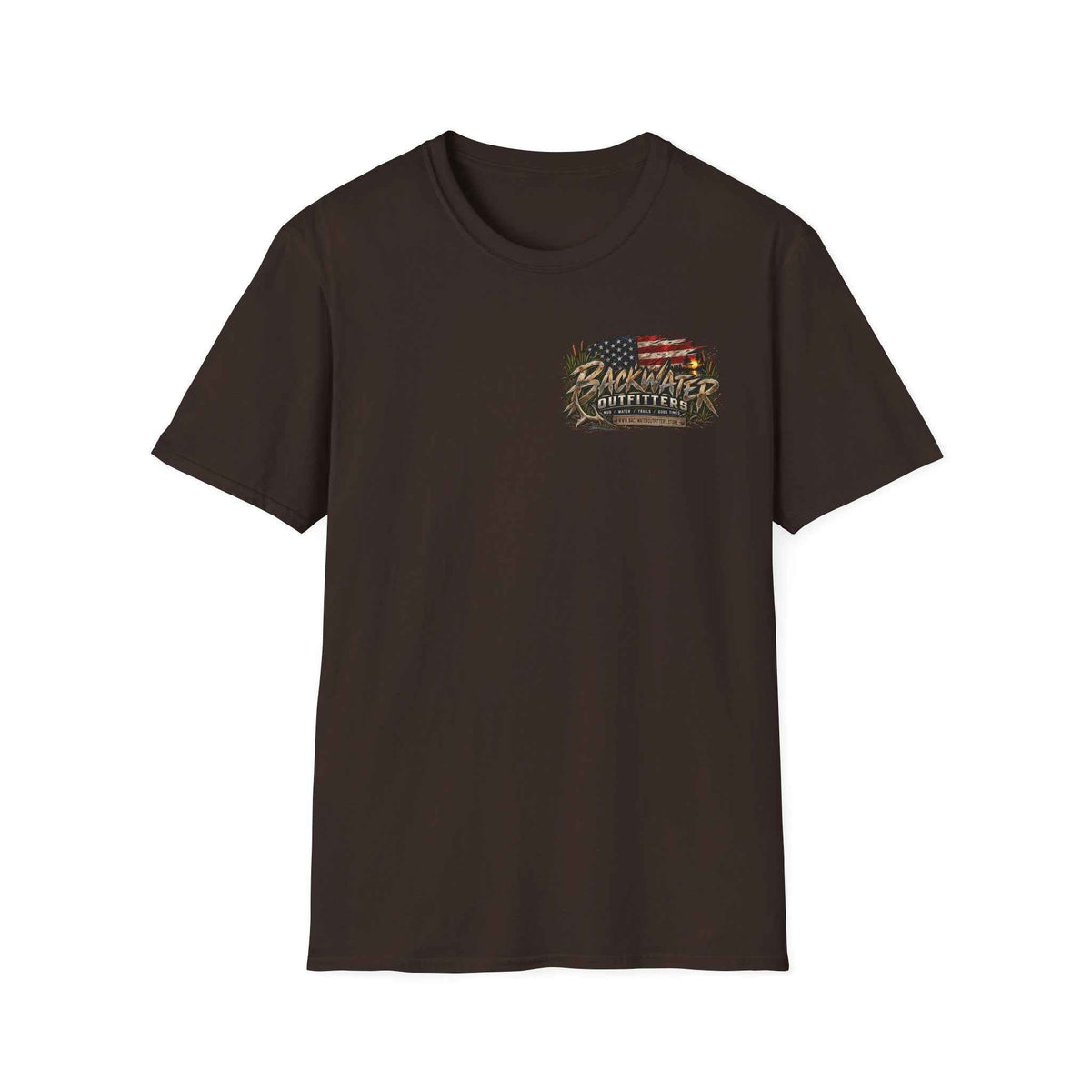 Backwater Outfitters Outdoor Fishing Graphic T-Shirt