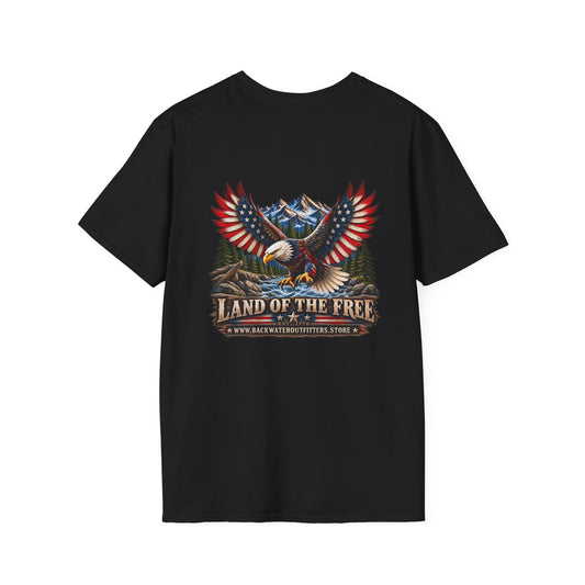 Land of the Free Eagle Patriotic T-Shirt