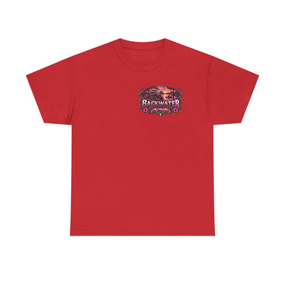 Backwater Outfitters Graphic Tee — "Fish Hunt Ride Repeat" Beach & Fishing Shirt