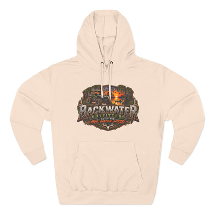 Backwater Outfitters Hoodie — Ride It, Hunt It, Fish It Graphic Pullover