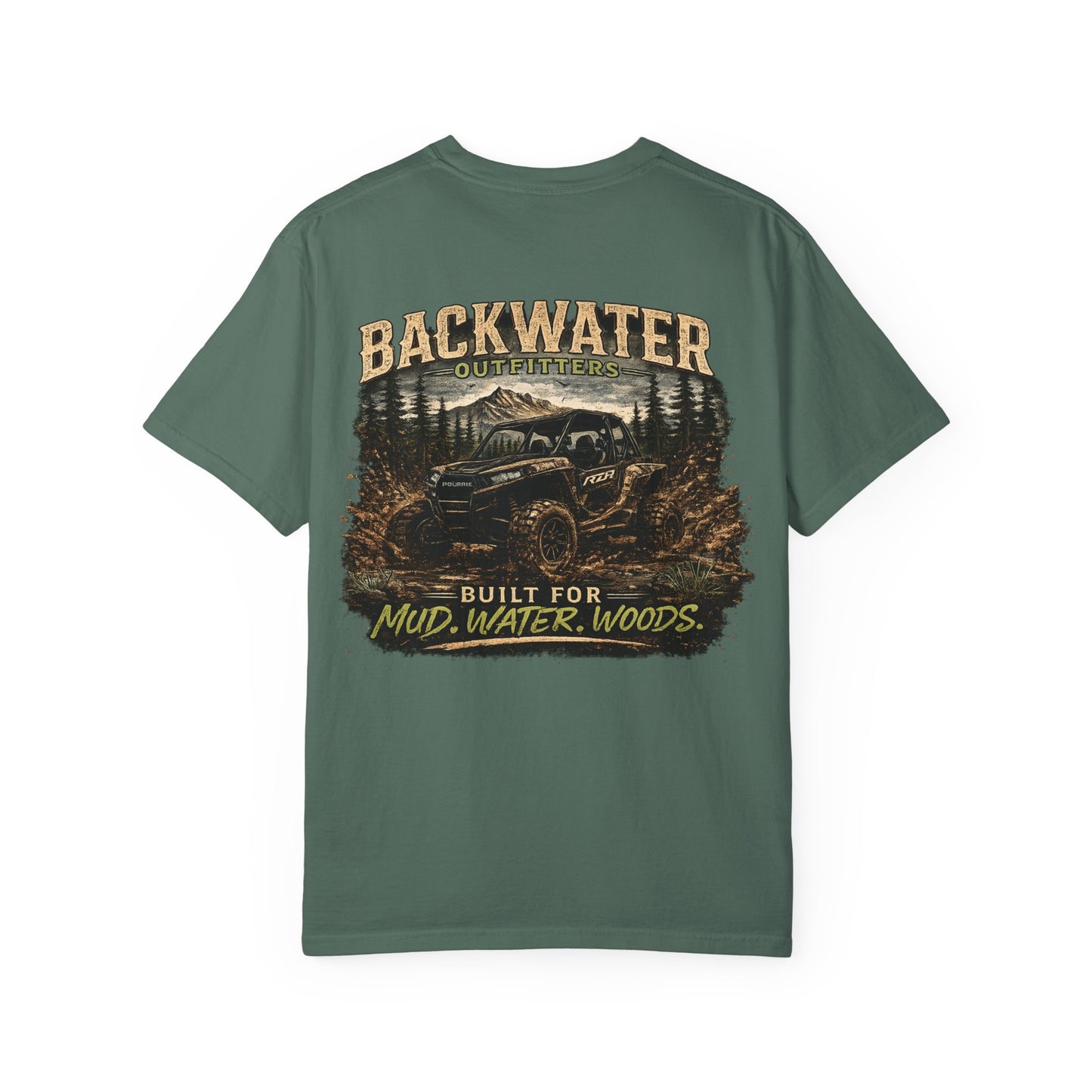 Backwater Offroad T-Shirt — "Built for Mud, Water, Woods" Graphic Tee
