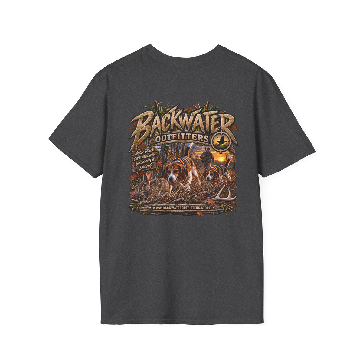 Backwater Outfitters Duck Hunting T-Shirt — Waterfowl Hunting Graphic Tee Printify