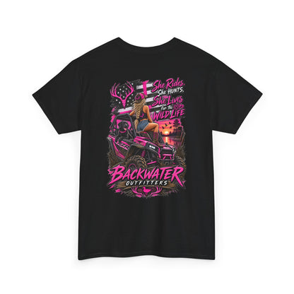 Backwater Bayou Graphic Tee — "Backwater Buttwhips" Outdoor Fishing & Hunting Shirt