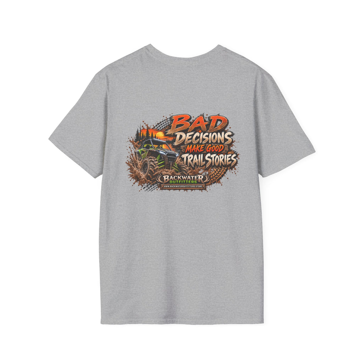 Buggy Off-Road Tee — "Bad Decisions Make Good Trail Stories" ATV/Jeep Adventure T-Shirt Printify