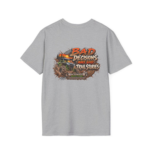 Buggy Off-Road Tee — "Bad Decisions Make Good Trail Stories" ATV/Jeep Adventure T-Shirt Printify
