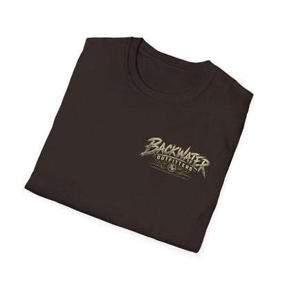 Backwater Outfitters T-Shirt – Sunset Marsh Fishing Tee Printify