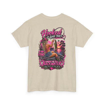 Backwater Outfitters "Hooked on Good Times" Graphic Tee