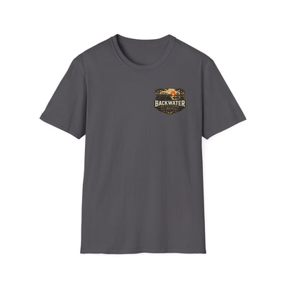 Backwater Outfitters Buggy T-Shirt — Vintage Sunset Fishing & Outdoors Tee