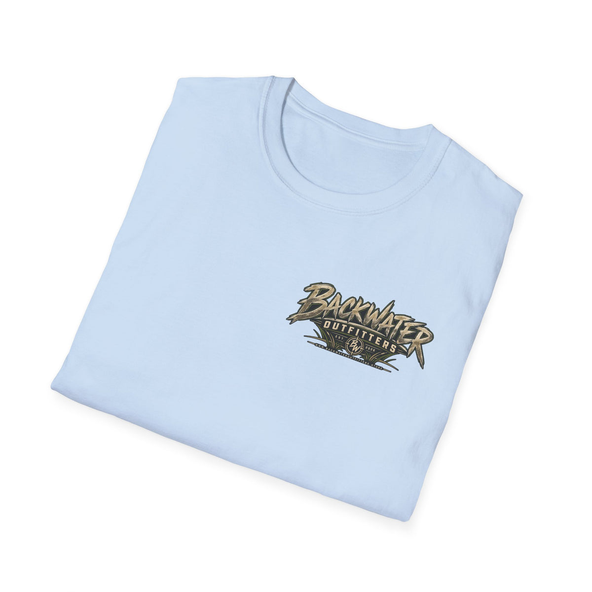 Backwater Outfitters T-Shirt – Sunset Marsh Fishing Tee Printify