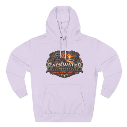 Backwater Outfitters Hoodie — Ride It, Hunt It, Fish It Graphic Pullover