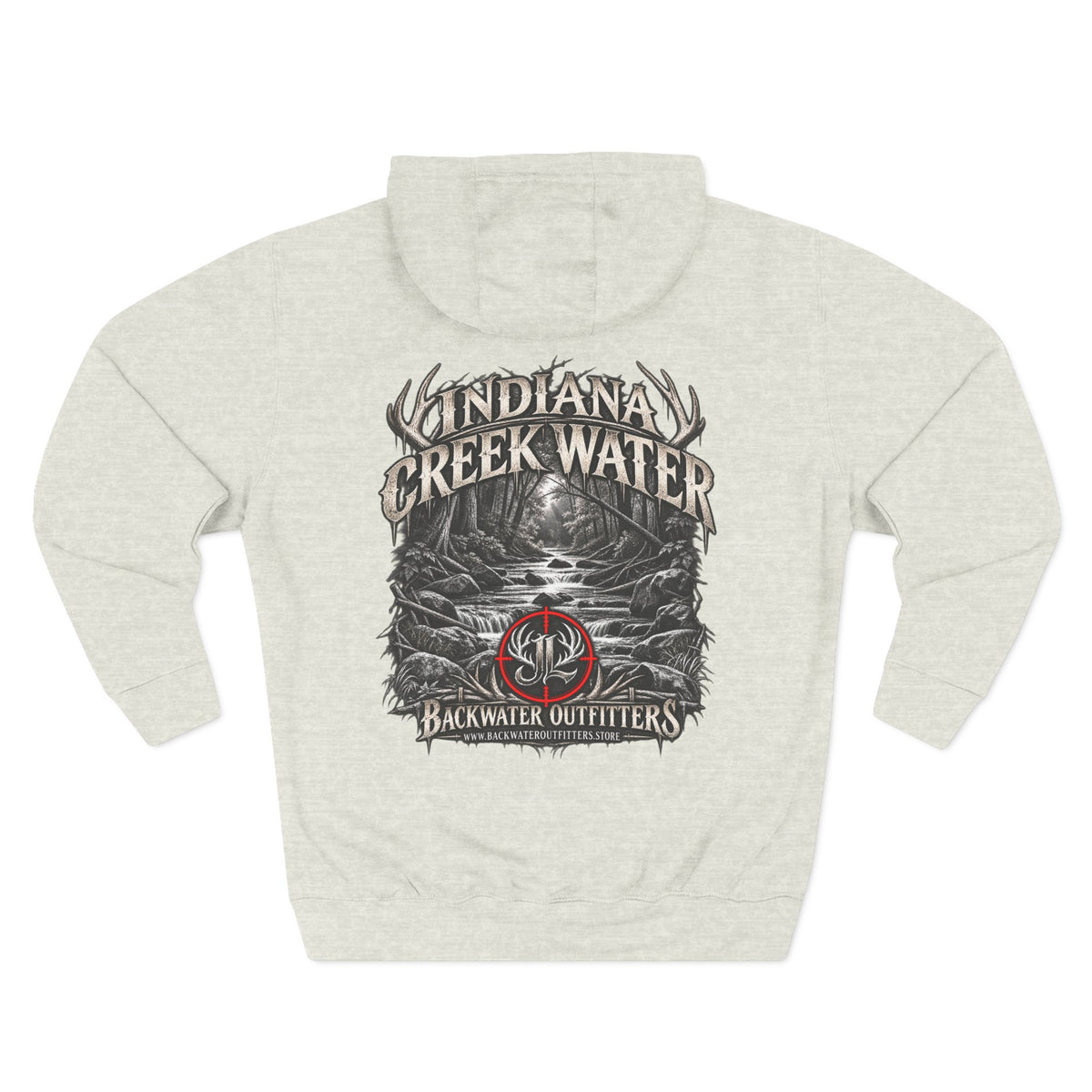 James Luker Indiana Creek Water Backwater Outfitters Hoodie Printify