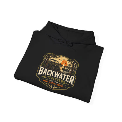 Backwater Outfitters Hoodie — Outdoor Off-Road Graphic Pullover