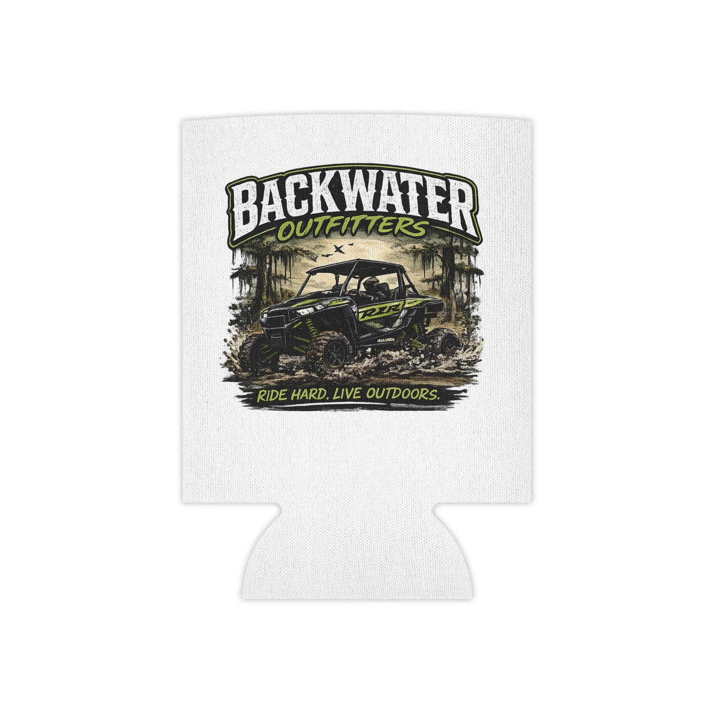 Can Cooler — Backwater Outfitters UTV Graphic "Ride Hard, Live Outdoors"