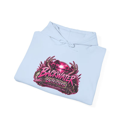 Girl Backwater Outfitters "Mud Looks Better Pink" Hoodie Printify