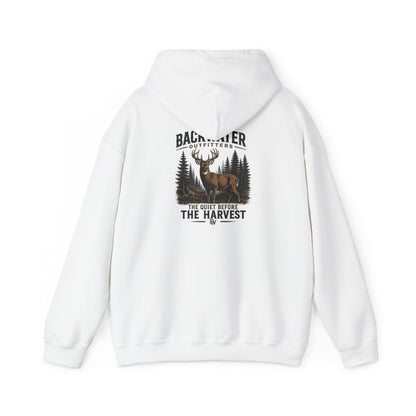 Deer Hunting Hoodie - "Backwater Outfitters: The Quiet Before The Harvest" Outdoor Pullover