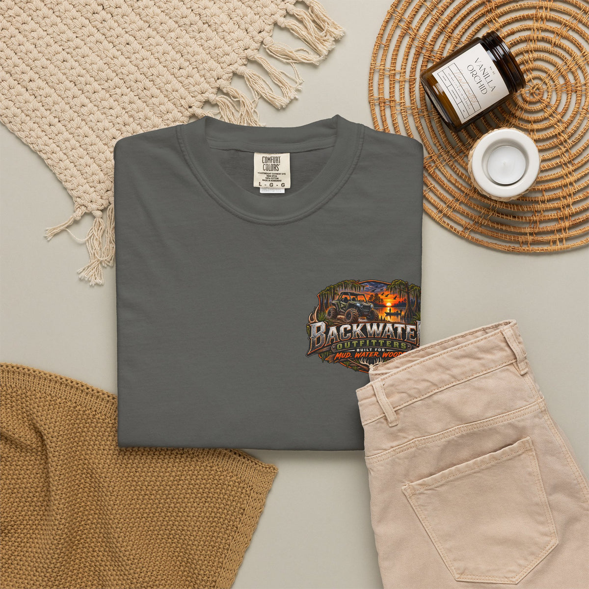 Backwater Outfitters Deer Graphic T-Shirt Printify