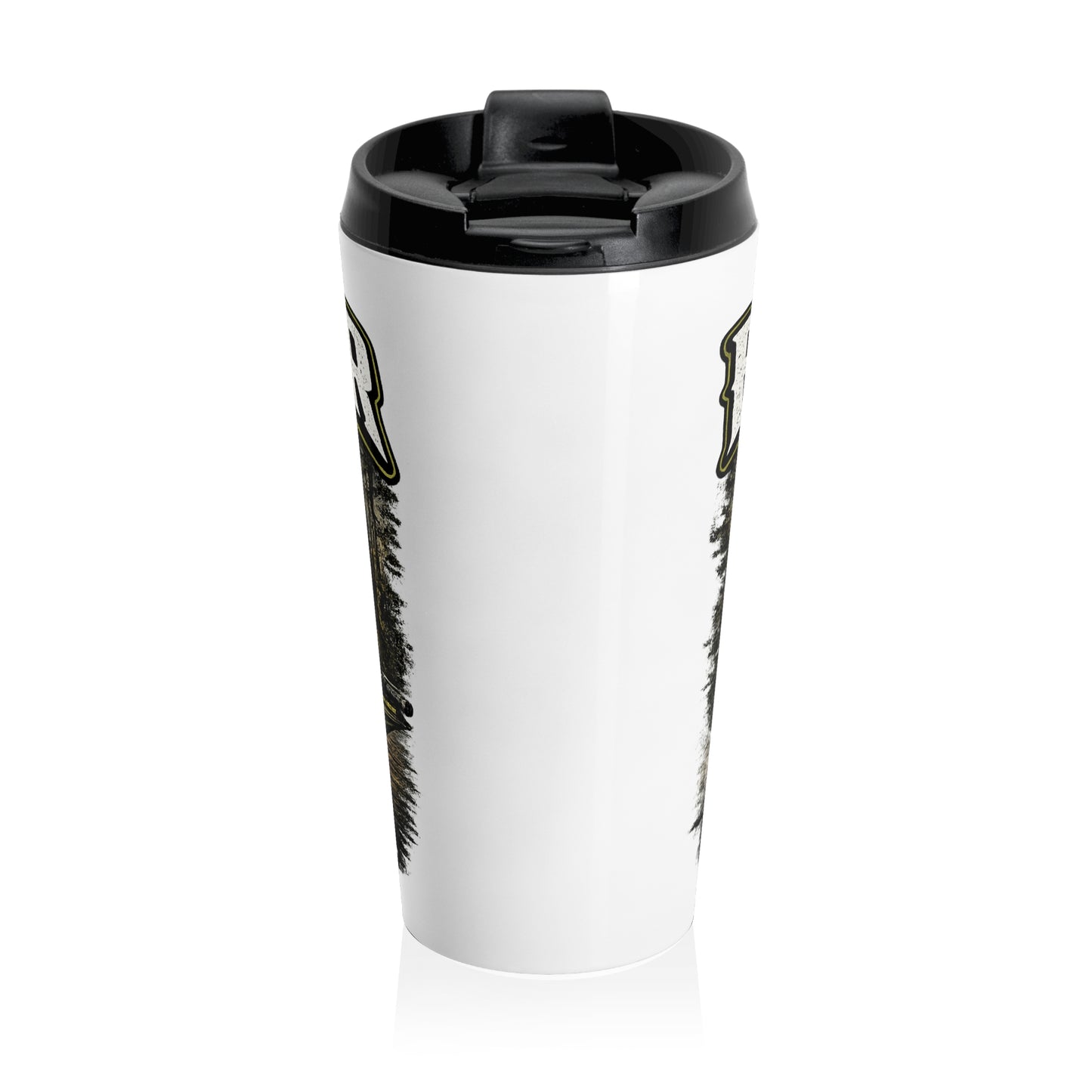 Backwater Outfitters Bass Travel Mug — Stainless Steel Fishing Tumbler