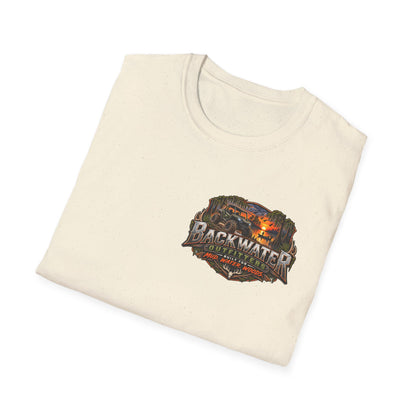 Backwater Fishing T-Shirt — "Fish Explore Unwind" Outdoor Angler Tee Printify