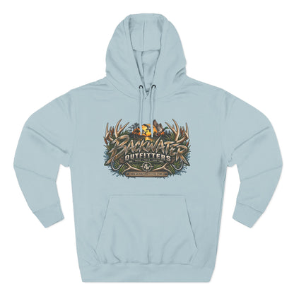 Backwater Outfitters Hoodie — Off‑Road Adventure Fleece Pullover Printify