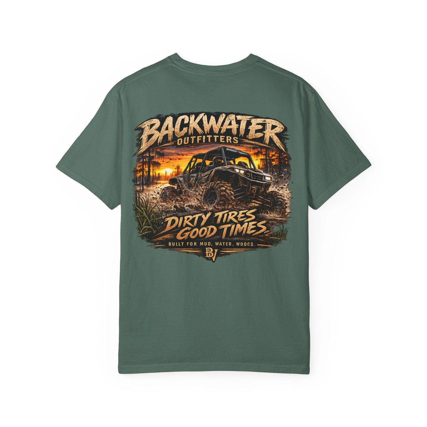 Backwater Outfitters 'Dirty Tires, Good Times' T-Shirt