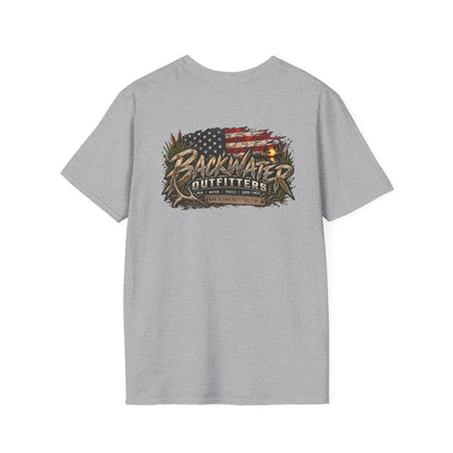 Backwater Outfitters Outdoor Fishing Graphic T-Shirt