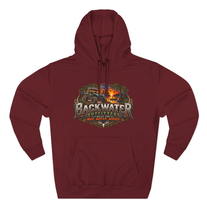 Backwater Outfitters Fishing Hoodie — "Master Baiter" Graphic Pullover