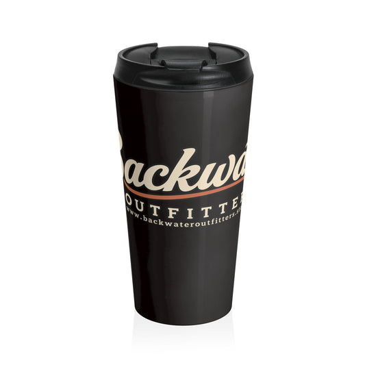 Backwater Outfitters Logo Stainless Steel Travel Mug