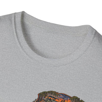 Backwater Fishing T-Shirt — "Fish Explore Unwind" Outdoor Angler Tee Printify