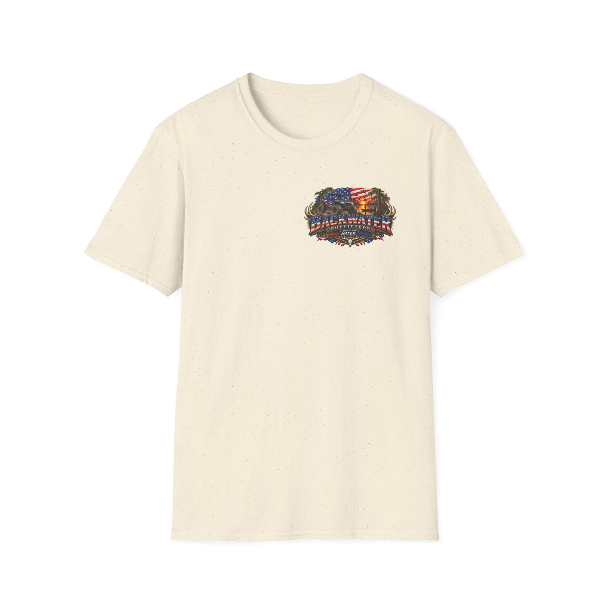 Hooked on Backwater Fishing T-Shirt — Bass Angler Graphic Tee Printify