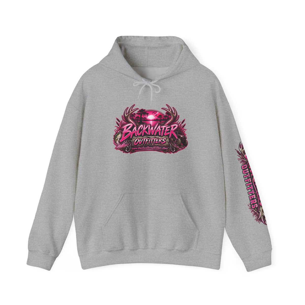 Girl Backwater Outfitters "Mud Looks Better Pink" Hoodie Printify
