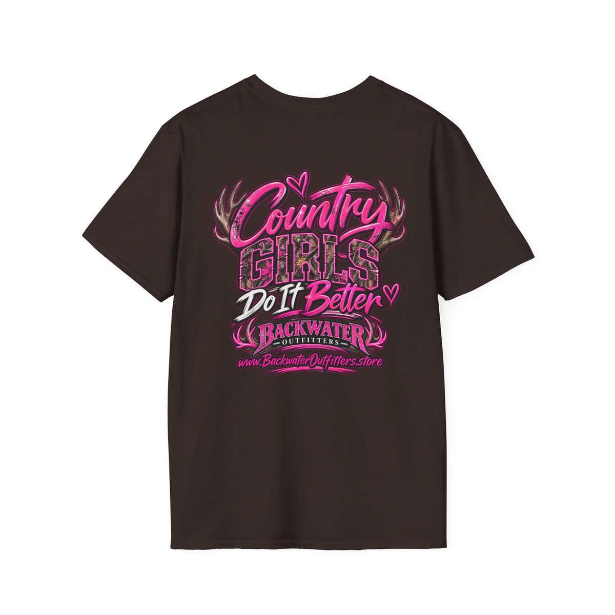 Women Country Girls Do It Better Backwater Graphic T-Shirt Printify