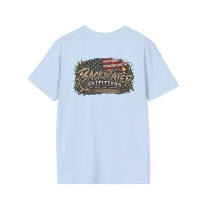 Backwater Outfitters Outdoor Fishing Graphic T-Shirt