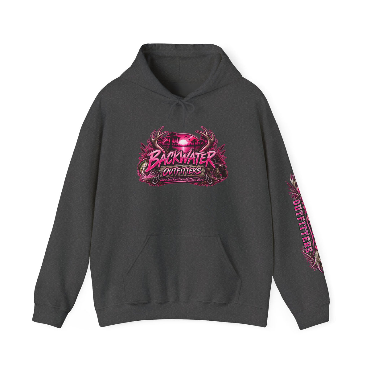 Girl Backwater Outfitters "Mud Looks Better Pink" Hoodie Printify
