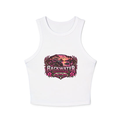 Backwater Hooked Tank Top — Women's Fishing Racerback Graphic